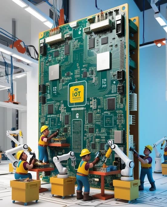 Equipo desarrollando proyectos IoT